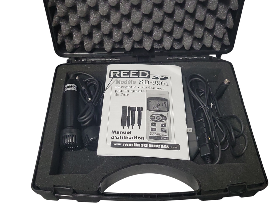 REED SD-9901 Data Logging Indoor Air Quality Meter with Case _