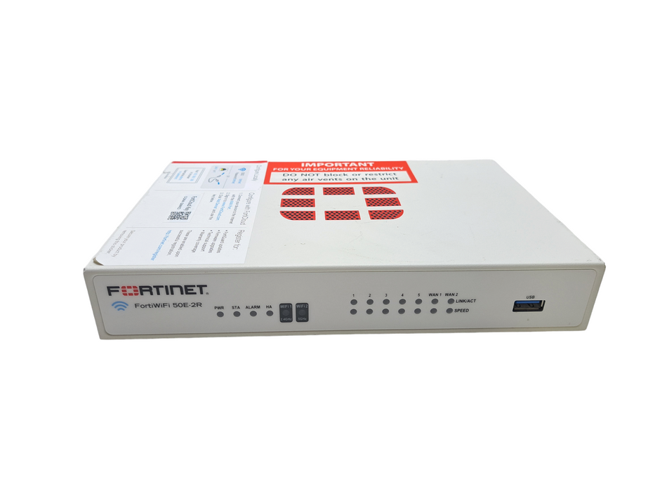 Fortinet FortiWiFi 50E-2R | Wireless Network Security Firewall Appliance