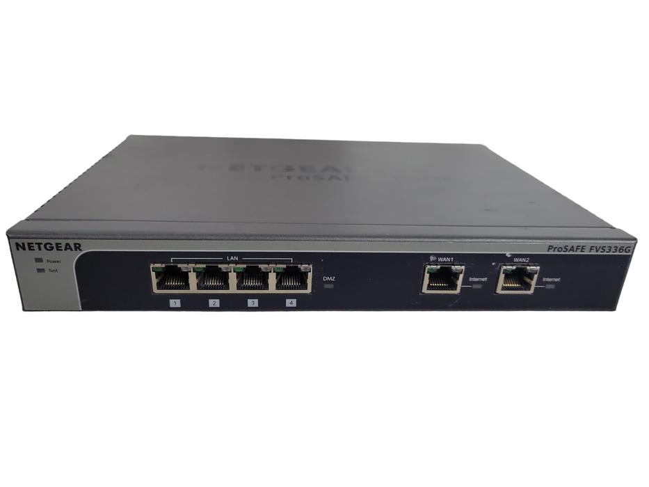 Netgear ProSafe FVS336G v2 4-Port Gigabit Managed Dual WAN SSL VPN Firewall !