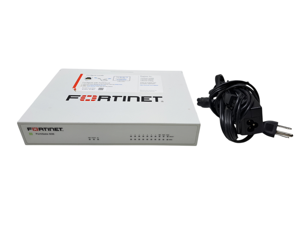 Fortinet FortiGate FG-60E Network Security Firewall w/ Power