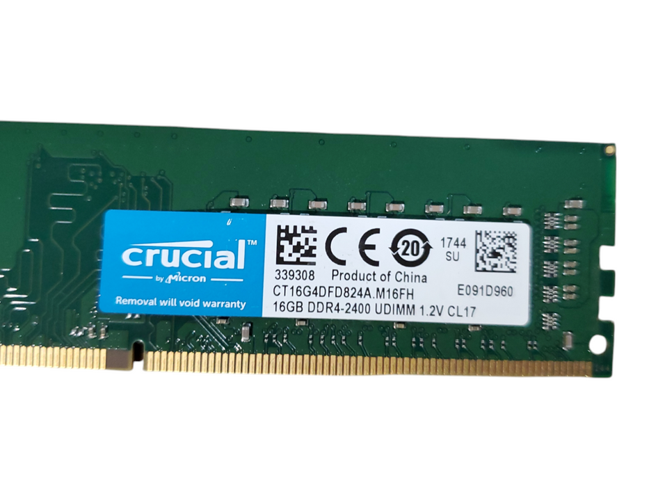 Crucial 16GB DDR4-2400 UDIMM CT16G4DFD824A.M16FH Desktop Memory Q