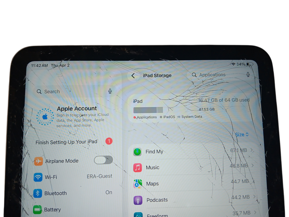 Apple iPad 10th Gen - Silver - 64GB [A2696] Read