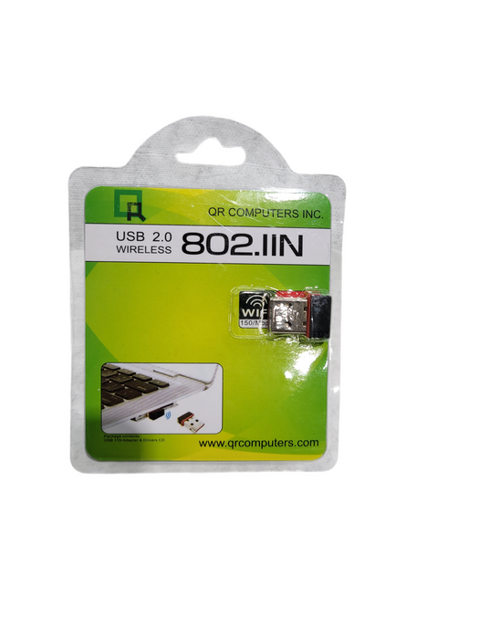 USB 2.0 Wireless 11N Adapter Dongle 150/Mbps 802.11N Windows Mac Linux  Q