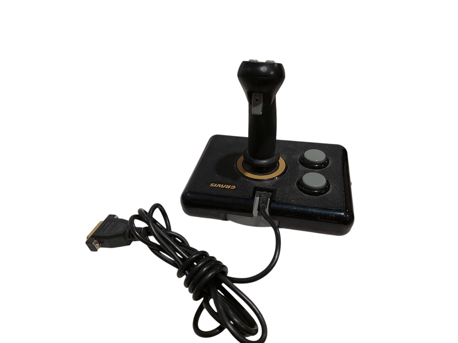 Vintage Advanced Gravis Computer Tech Joystick Black =