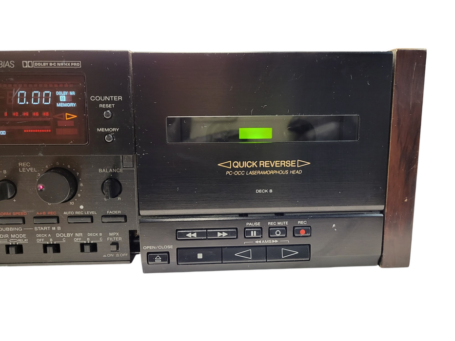 Sony TC-WR99ES Double Cassette Deck READ $