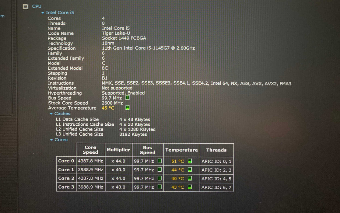 Lenovo ThinkPad T14 Gen 2 Core i5-1145G7@2.60GHz vPRO 16GB RAM 256GB SSD Q Lap200