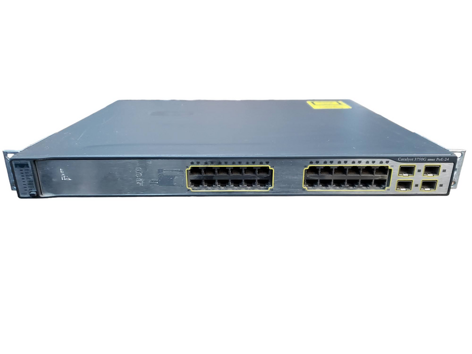 Cisco WS-3750G-24PS-S 24-Port w/ 4x SFP PoE Gigabit Network Switch Q@