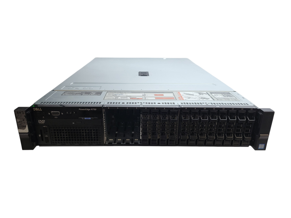 Dell PE R730 - 2x Xeon E5-2620 v3 32GB DDR4 PERC H730 Mini 2x1100W PSU %