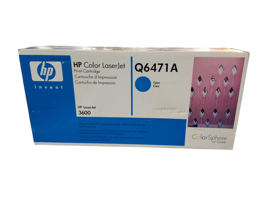 New Sealed HP 3600 Q6472A CIAN Toner Cartridge For LaserJet 3600