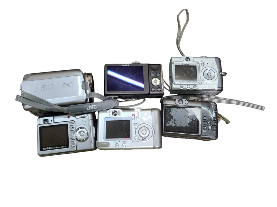 Lot 6x Assorted Cameras- Read Description