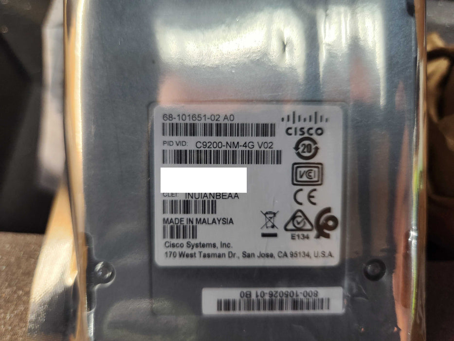 CISCO C9200-NM-4G 4-port SFP Gigabit Network Module for Cisco 9200 Series $