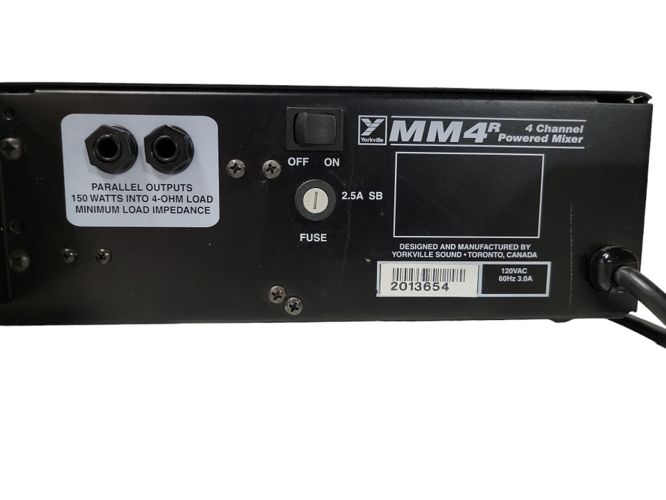 Yorkville MM4 4 Channel Powered Mixer | Read