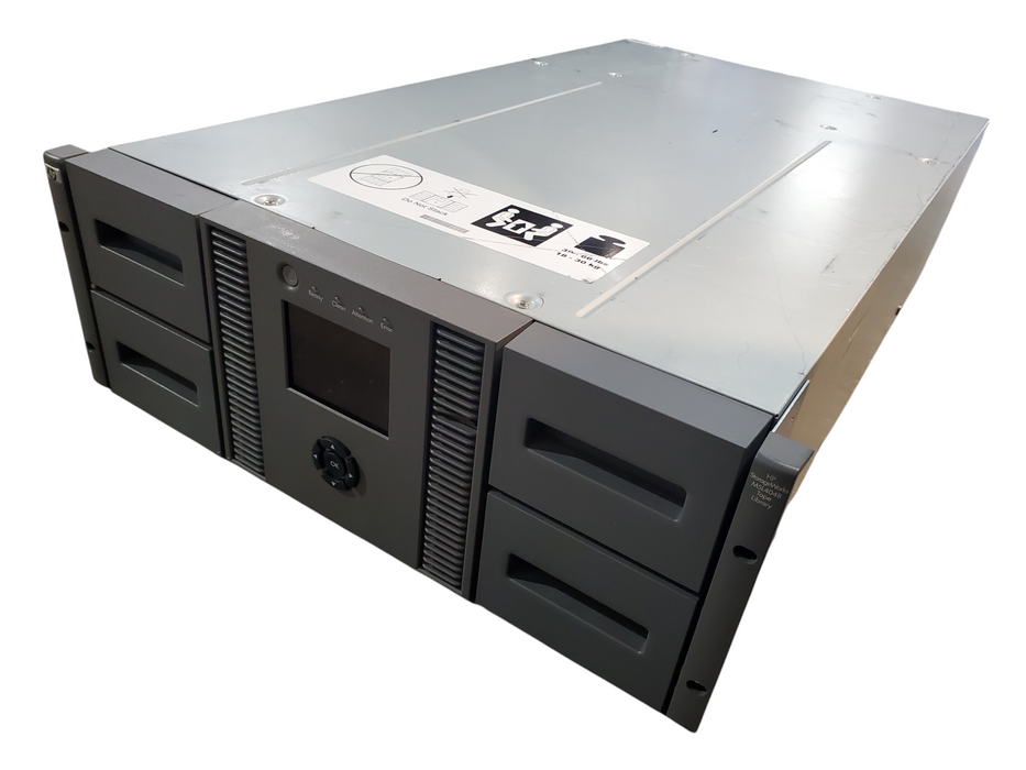 HP StorageWorks MSL4048 Tape Library w/ 2x LTO6 FC 8GB Drives, READ