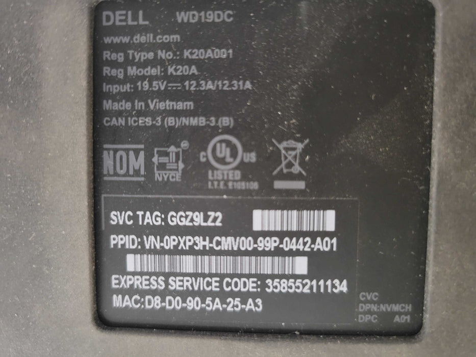 Lot of 8x Dell Assorted model USB-C Docking station, See Detail _