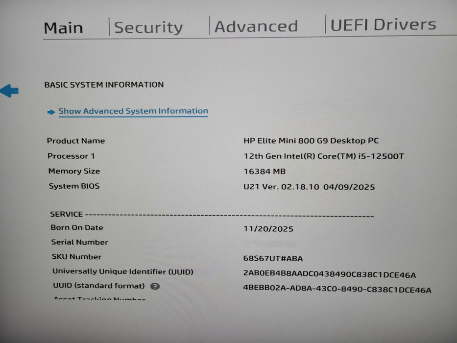 HP Elite Mini 800 G9 | Intel Core i5-12500T, 16GB DDR5, 256GB NVMe, Wi-Fi  !