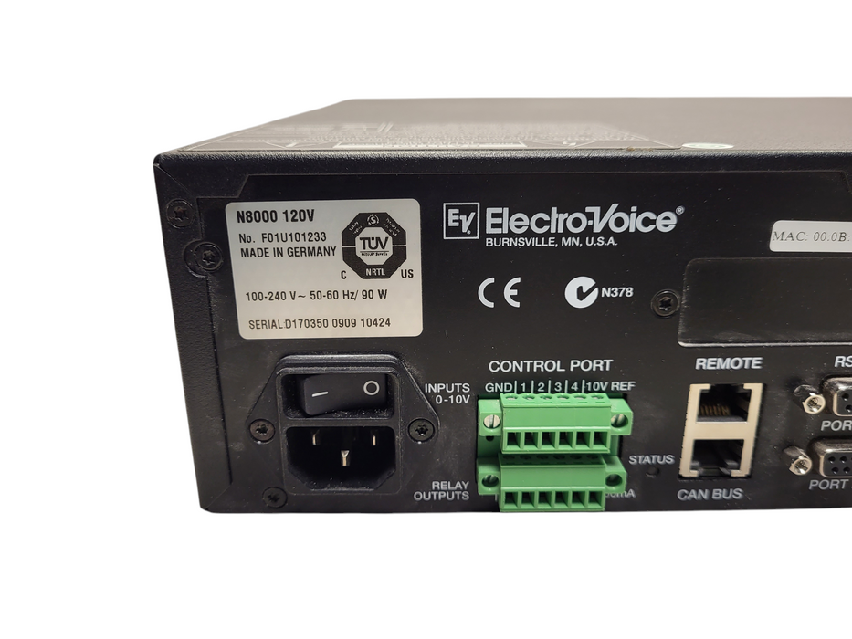 Electro-Voice (EV) N8000 NetMax Digital Matrix Controller READ $