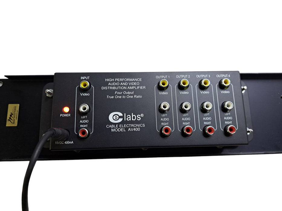 CE LABS AV400 Composite AV Distribution Amplifier w/ RackMount *READ*