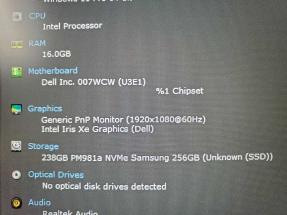 Dell Latitude 5330 13.3" i5-1245U 16GB RAM 256GB SSD  Lap200