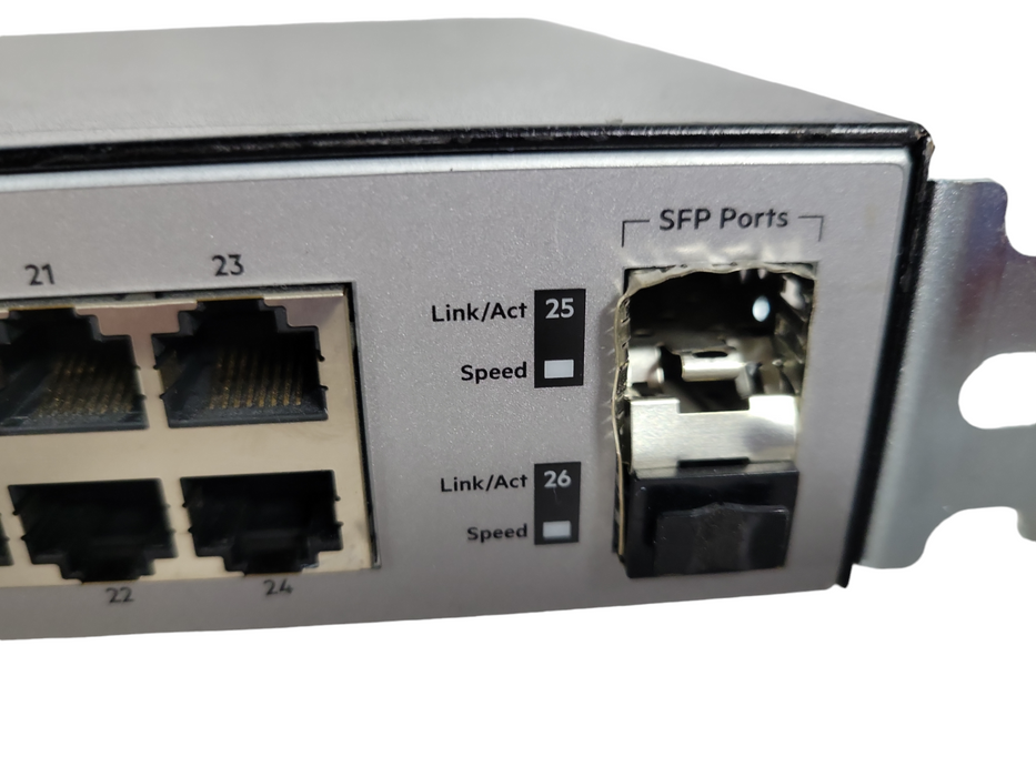 HP OfficeConnect 1820-24G J9980A 24-port w/ 2 SFP Gigabit switch !