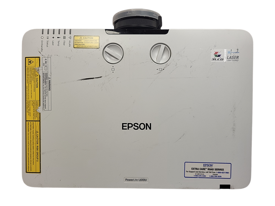Epson PowerLite L610U WUXGA 3LCD 1913 HRS ONLY! Laser Projector No remote $