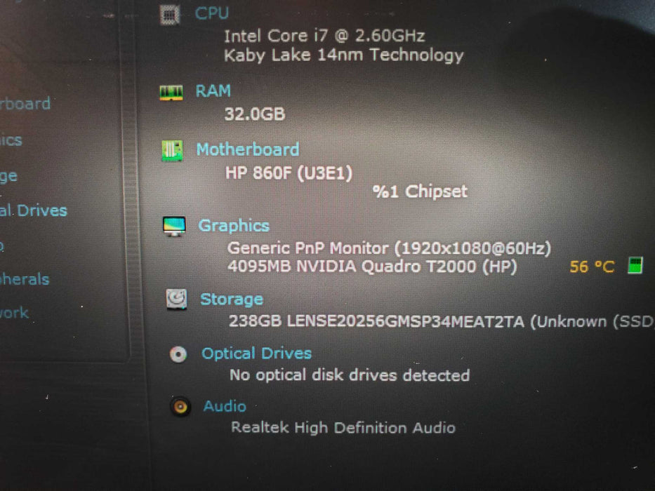HP ZBOOK 15 G6 i7-9850H, 32GB, 256GB NVME, Quadro P2000 READ  Lap200