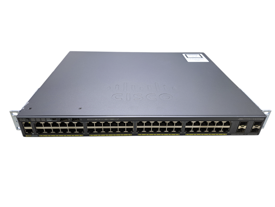 Cisco WS-C2960X-48LPS-L V02 | 48-Port Gigabit PoE+ 370W Switch w/ 4x SFP