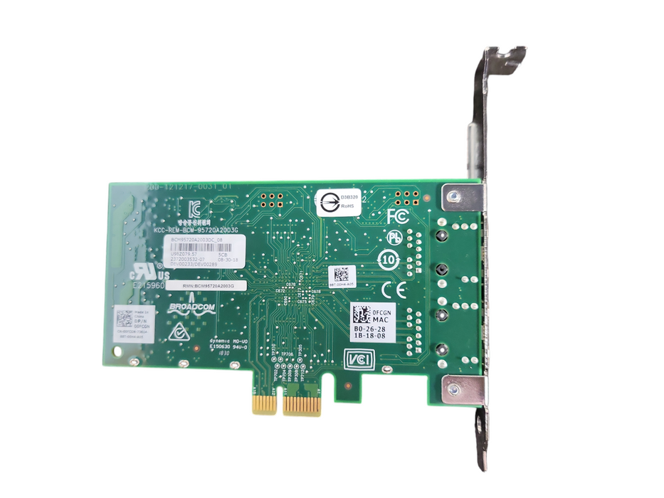 Dell 0FCGN Broadcom 5720 Dual-Port 1 Gbps Profile Network Card !