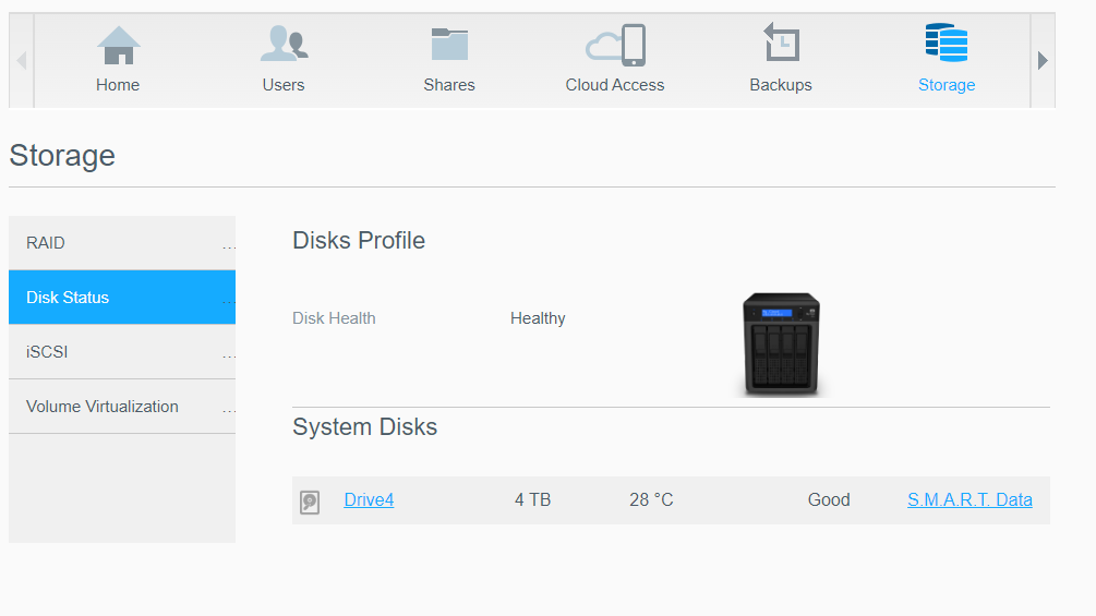 Western Digital WD My Cloud EX4, 4 Bay NAS w/ 1x 4 TB HDD