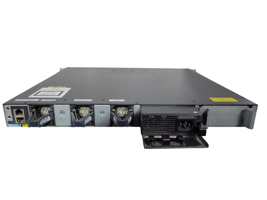 Cisco WS-C3650-48PS-E V02 | 48-Port Gigabit PoE+ Switch w/ 4x 1G SFP !