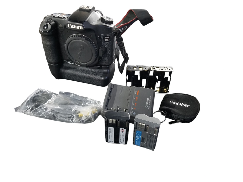 Canon EOS 40D Camera With Case & Accessories *FOR PARTS ONLY* - READ
