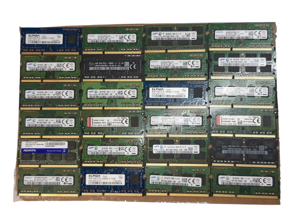 Lot of 72x - 4GB DDR3 SODIMM RAM