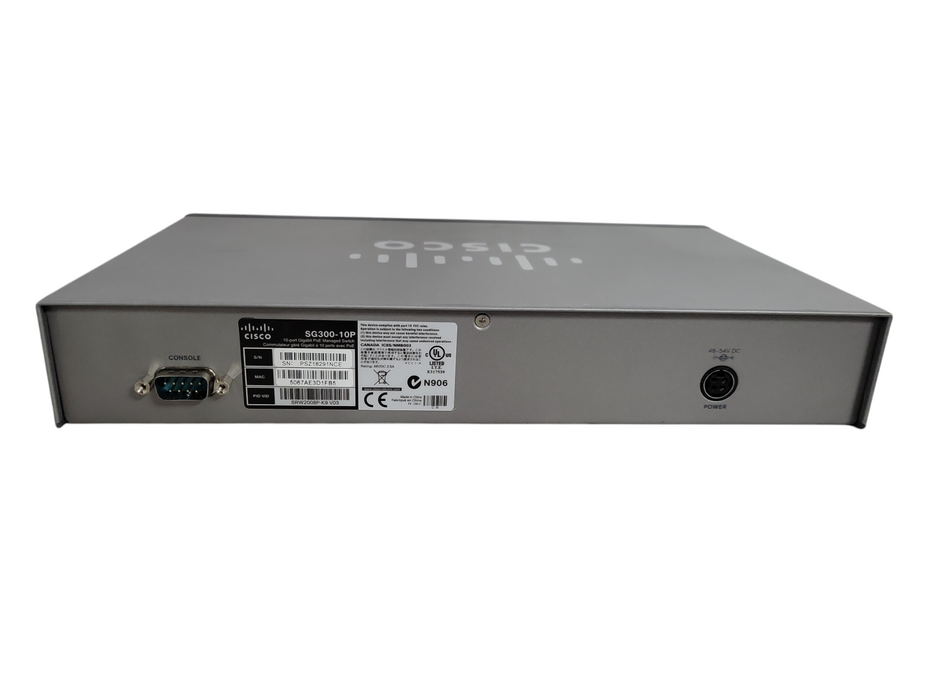 Cisco SG300-10P 10-Port Gigabit Ethernet PoE Managed Switch !