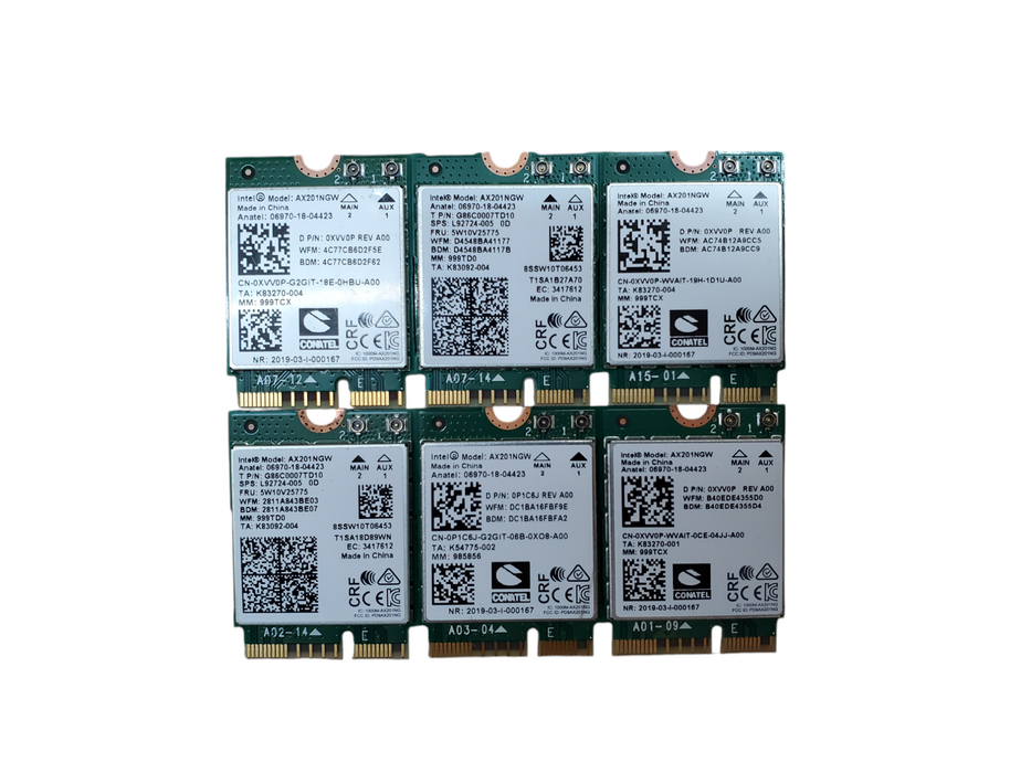Lot 6x Intel AX201NGW 06970-18-04423 Wireless Network Card