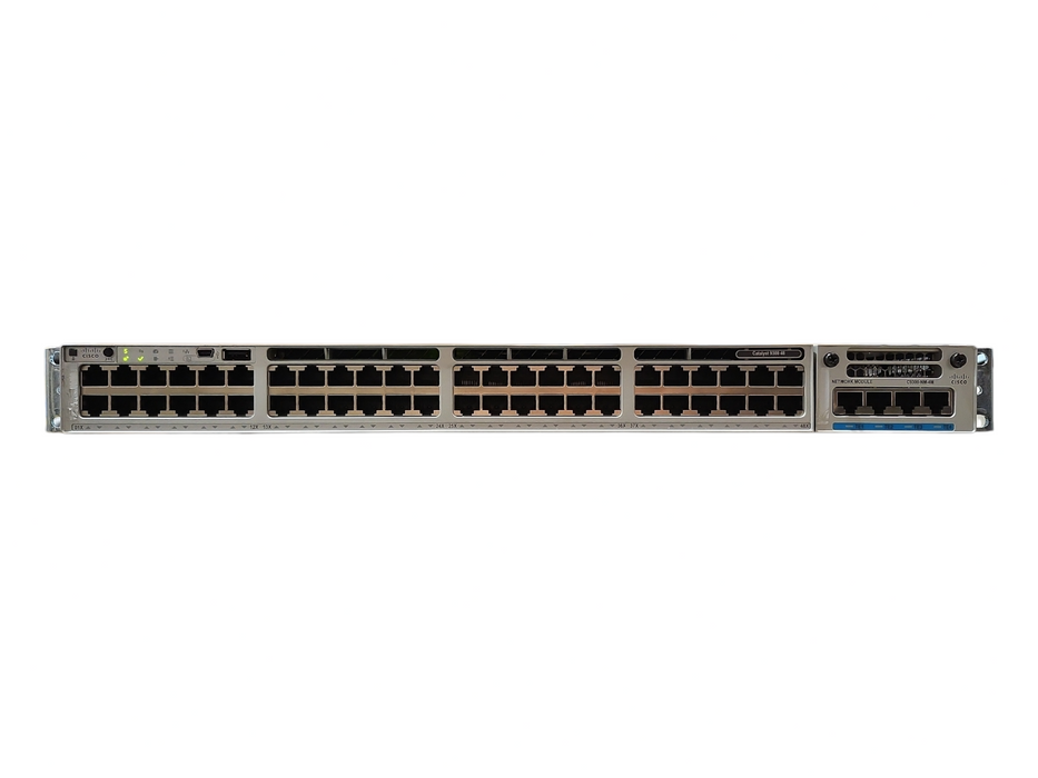Cisco C9300-48T-E V02, 48-Port Gigabit L2 Switch w/ C9300-NM-4M 10G Module