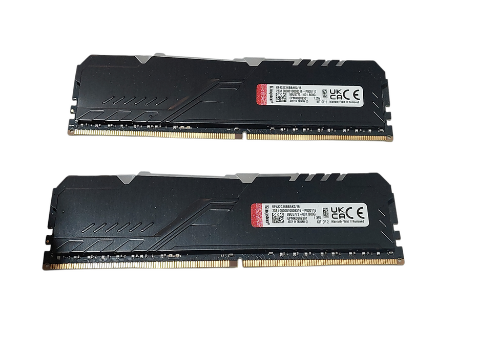 Kingston Fury Beast DDR4 RGB Kit of 2 16GB  KF432C16BBAK2/16 =