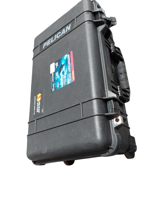 Pelican Case 22"X12"X8" Hard Shelled Water Proof Case Empty Rolling Cart =