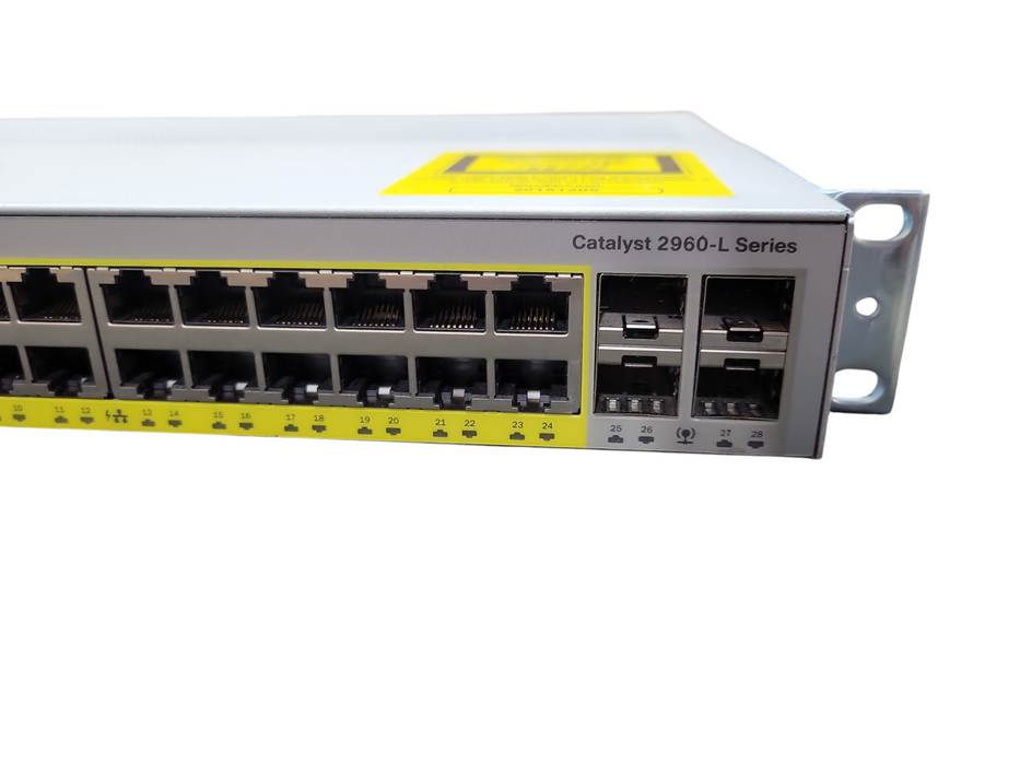Cisco WS-C2960L-24PS-LL 24 port 10/100/1000 Ethernet PoE+ 195W 4 x 1G SFP !
