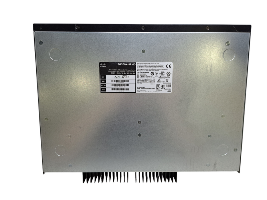 Cisco SG350X-8PMD-K9 V03 | 8-Port 2.5G PoE Stackable Managed Switch