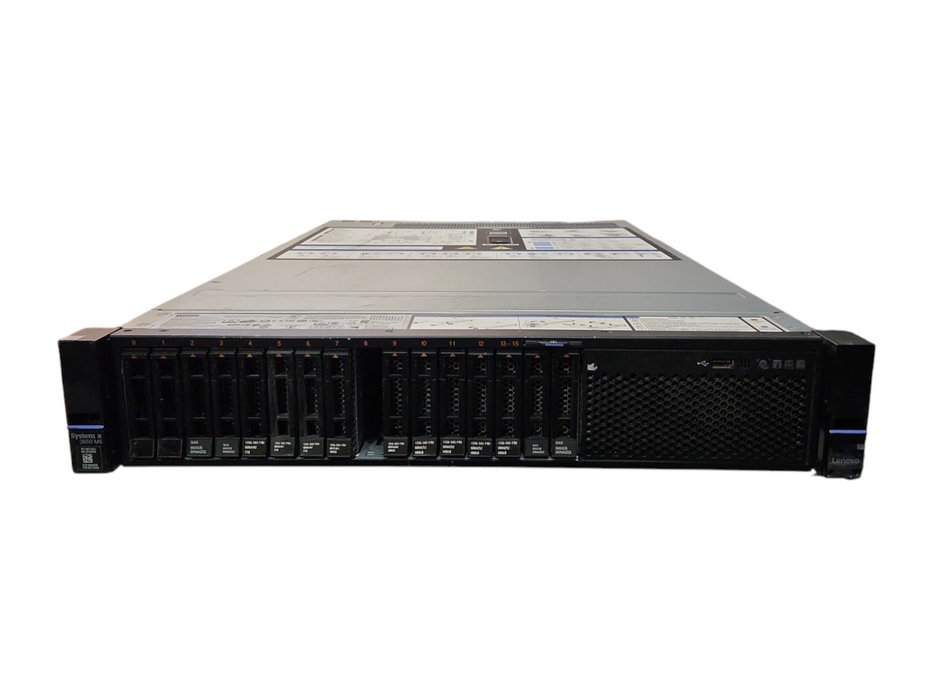 Lenovo X3650 M5 2U 16x2.5", Xeon E5-2630 v4 2.20GHz, 80GB DDR4, 8x1.2TB SAS