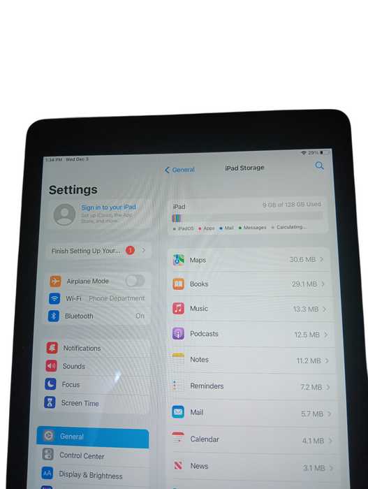 Apple iPad Air 2nd Gen - Space Gray - 128GB [A1566]
