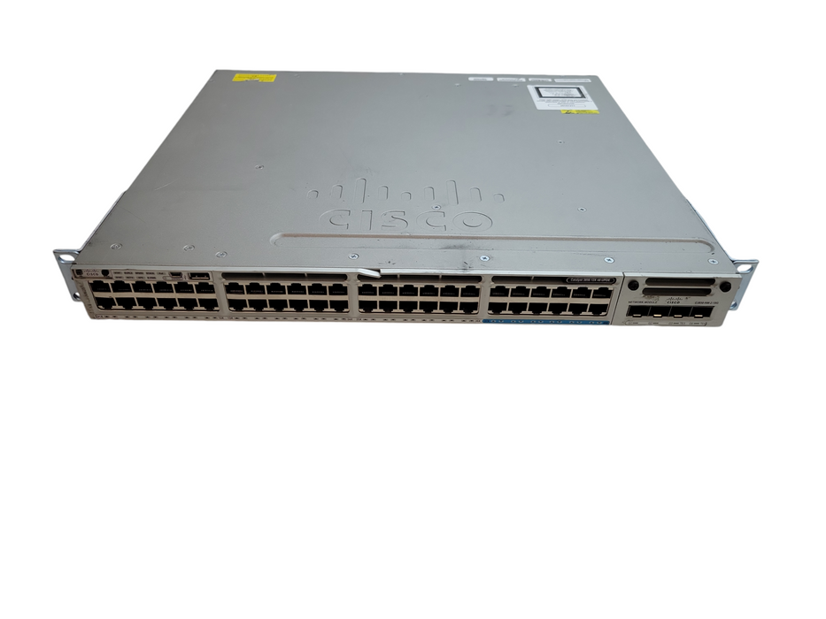 Cisco WS-C3850-12X48U-S 48-port UPOE Switch /w C3850-NM-4-1G 1xPSU Q%