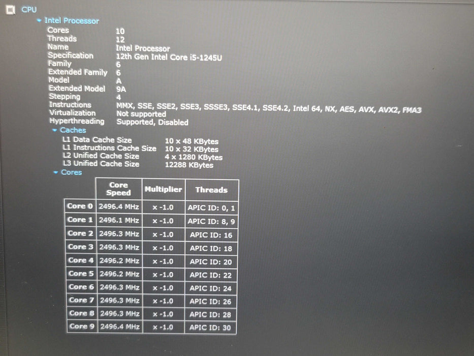 HP EliteBook 840 G9 i5-1245U 16GB DDR5 256GB NVMe READ β Lap200