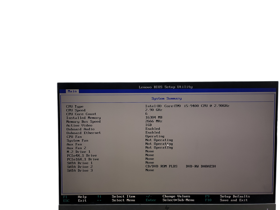 Lenovo ThinkCentre M720T i5-9400 CPU|16GB DDR4 Ram