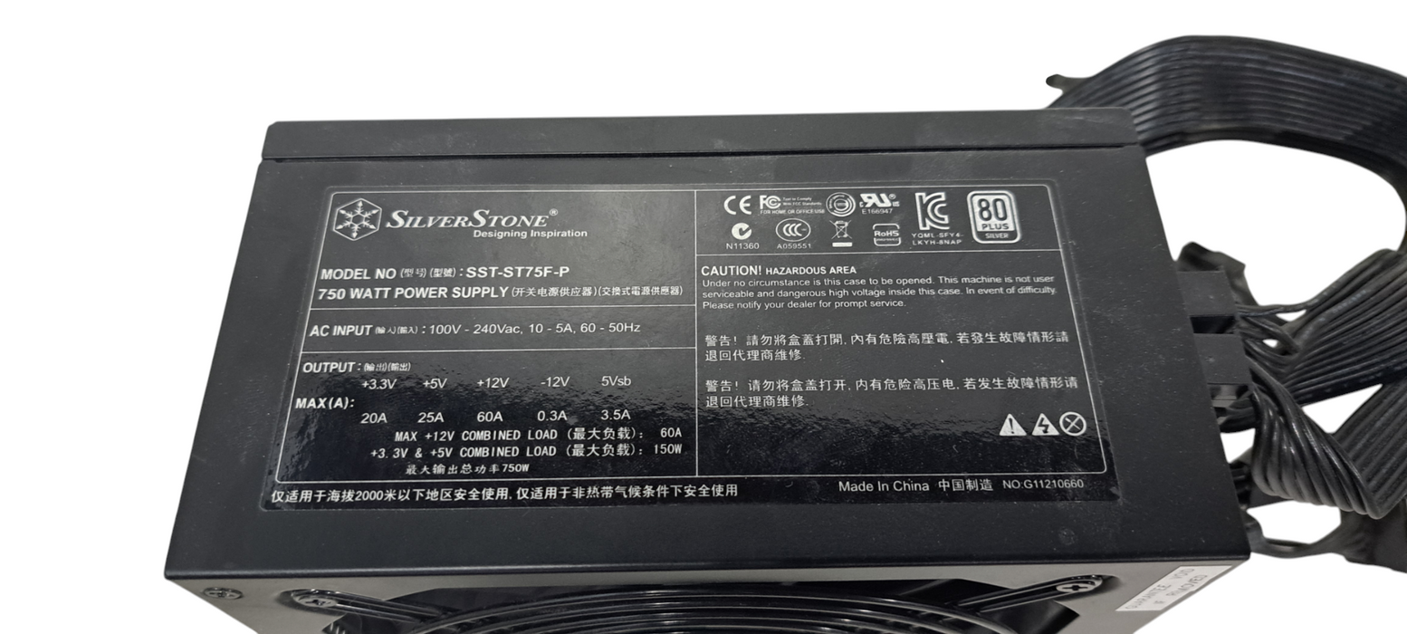 SilverStone SST-ST75F-P 750W 80 Plus Silver Modular Power Supply