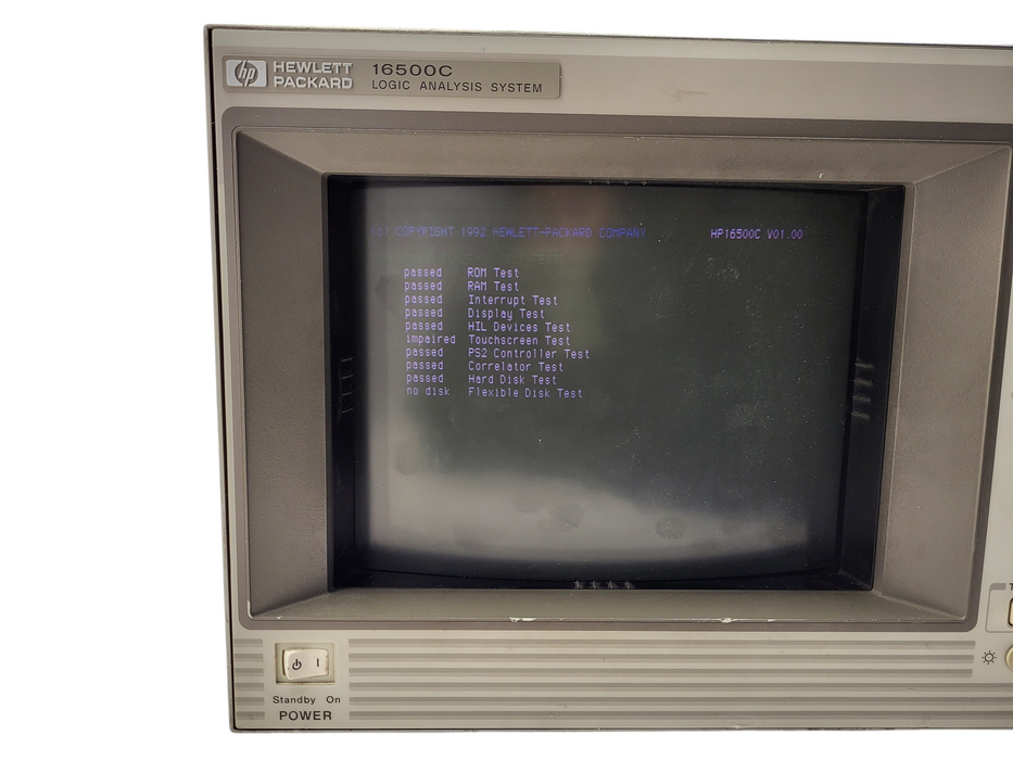 HP HEWLETT PACKARD 16500C LOGIC ANALYSIS SYTEM 115/230 VAC 775 VA MAX $