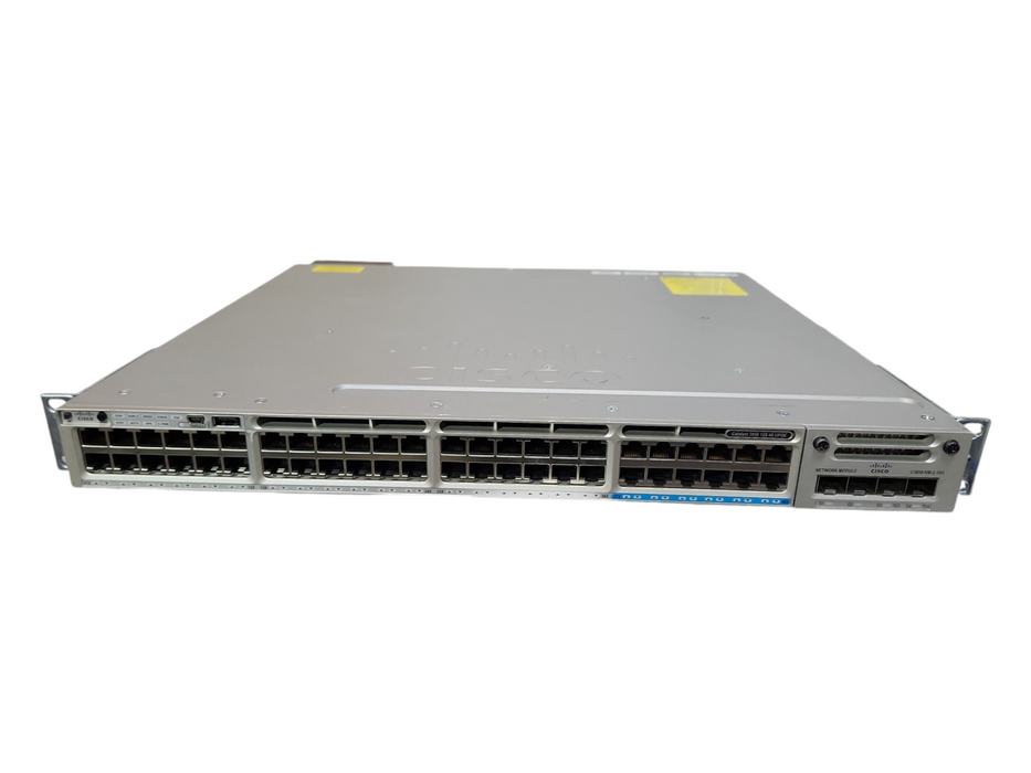 Cisco WS-C3850-12X48U-S, 48-Port UPoE (12x 1/10G) Switch w/ C3850-NM-2-10G