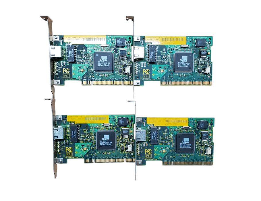 Lot 4x 3Com 3C905C-TX-M | Etherlink 10/100 | PCI Network Card