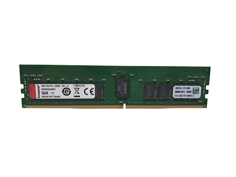 Kingston 32GB 2Rx8 PC4-3200AA-RE4-13 | DDR4 Server Memory KSM32RD8/32MER Q)