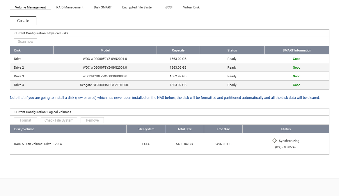 QNAP TS-419P+ 4-Bay NAS w/ 4x 2TB HDDs, No AC Adapter