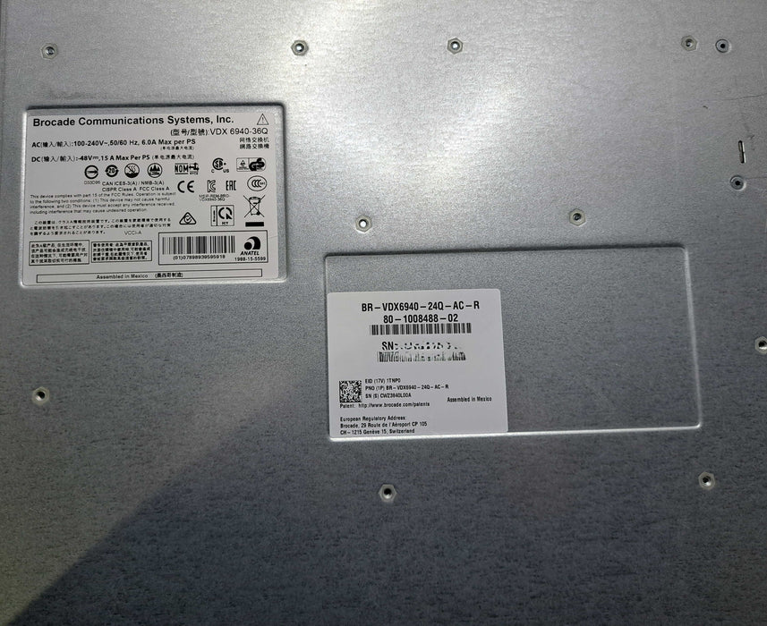 Brocade BR-VDX6940-24Q-AC-R | 24-Port 40GbE QSFP+ Data Center Switch READ Q
